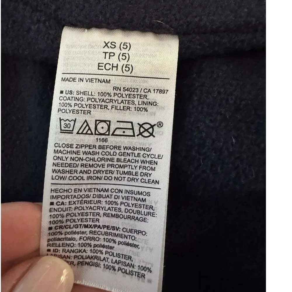 Old Navy quilted utility vest for kids Navy blue. Size XS (5)